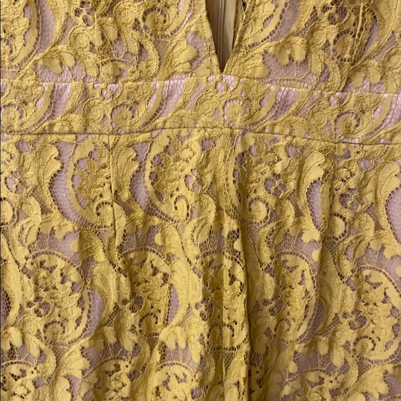 Yellow Lace Romper - Picture 2 of 2